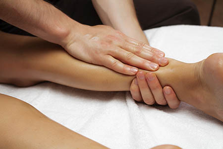 Lymphatic Drainage on Calf